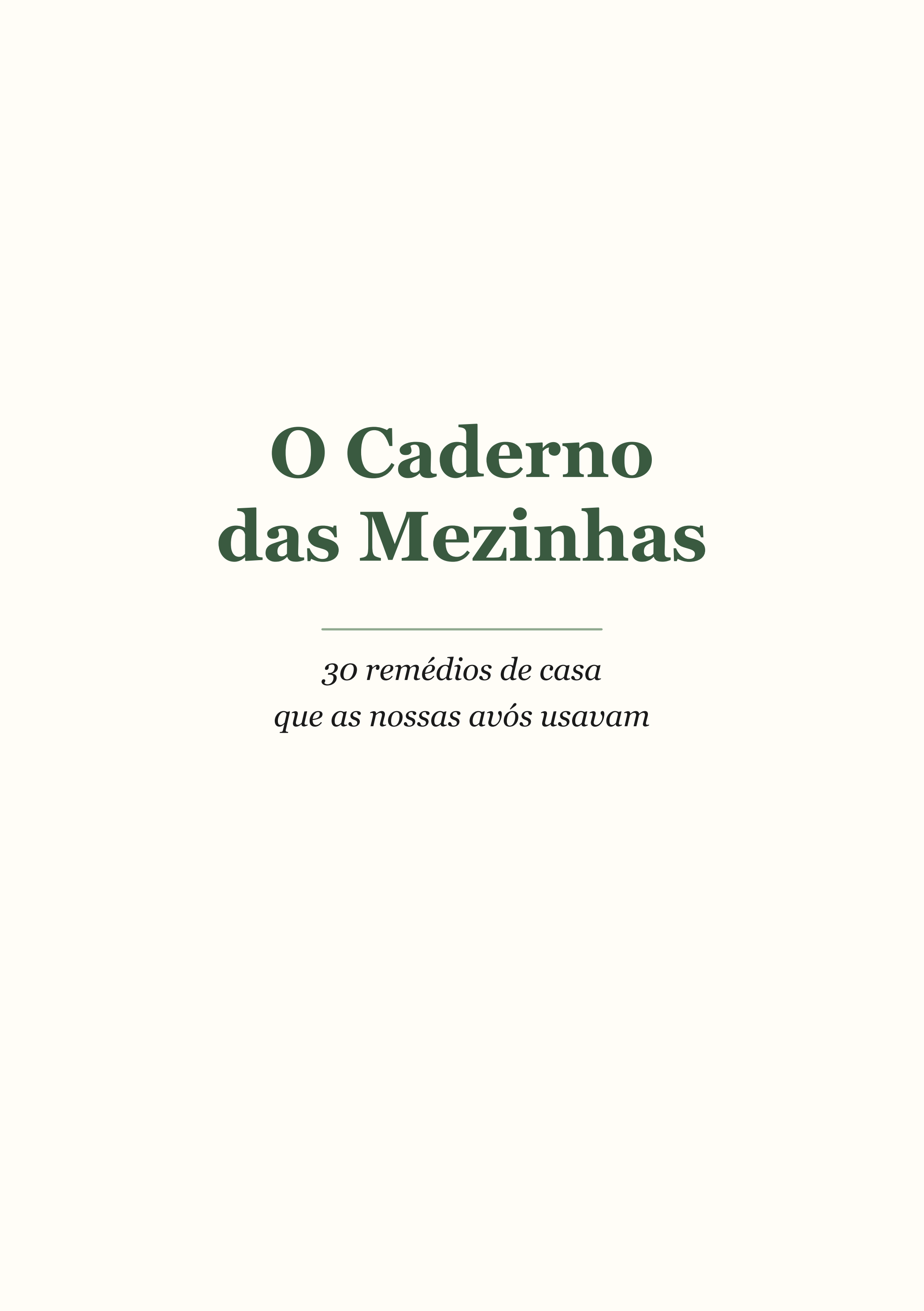 A capa do Caderno das Mezinhas